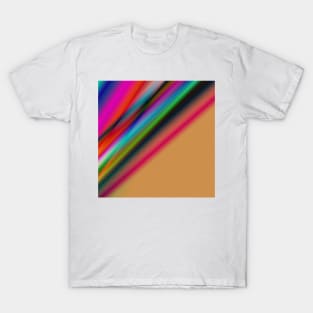 red blue green pink texture abstract T-Shirt